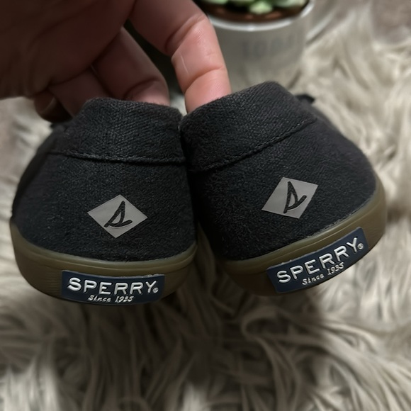 Sperry Slip On Shoes-Wmns Sz 9-Navy-EUC - Picture 8 of 15